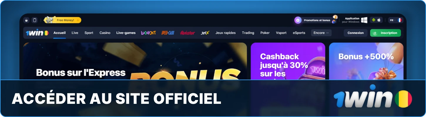 1win Mali Accéder au site officiel