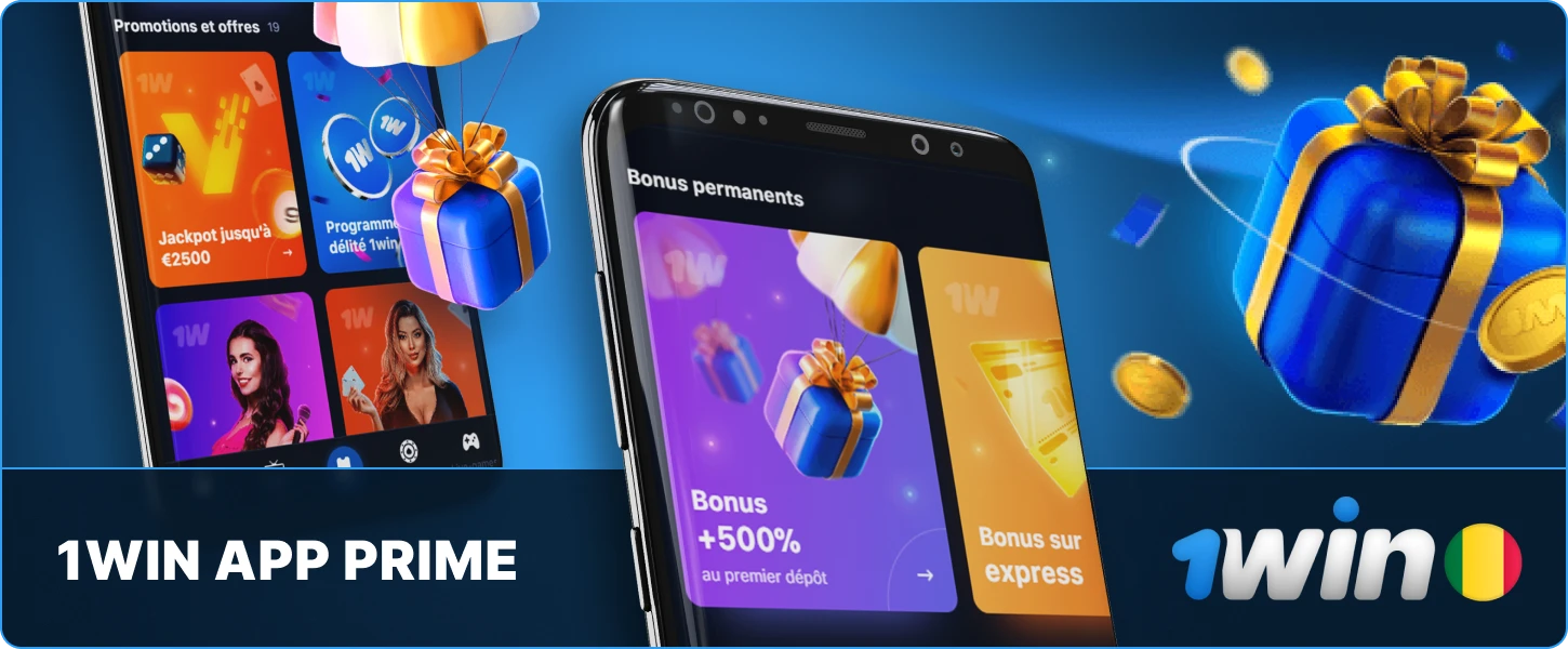 Bonus et promotions de 1win App