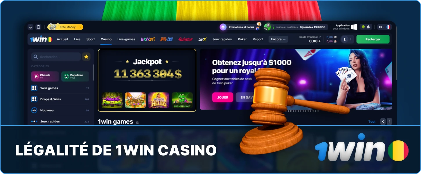 1win Mali Casino Légitime