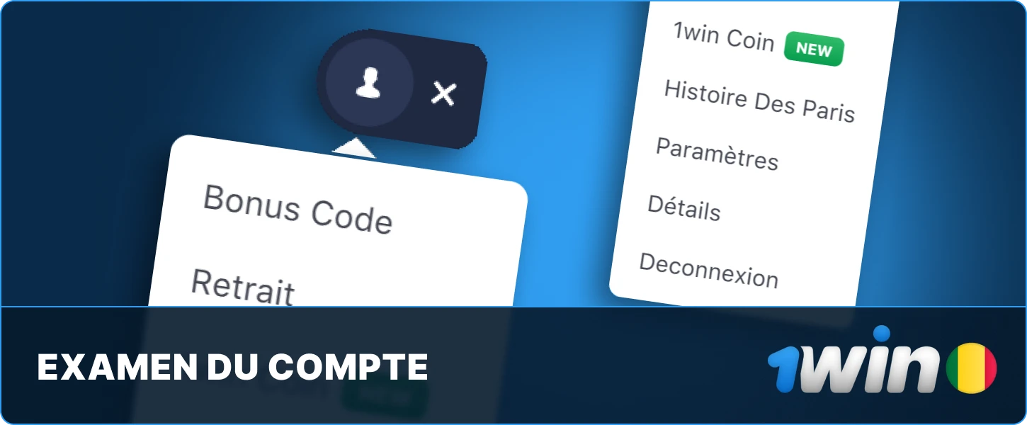 Aperçu du compte 1win Mali 