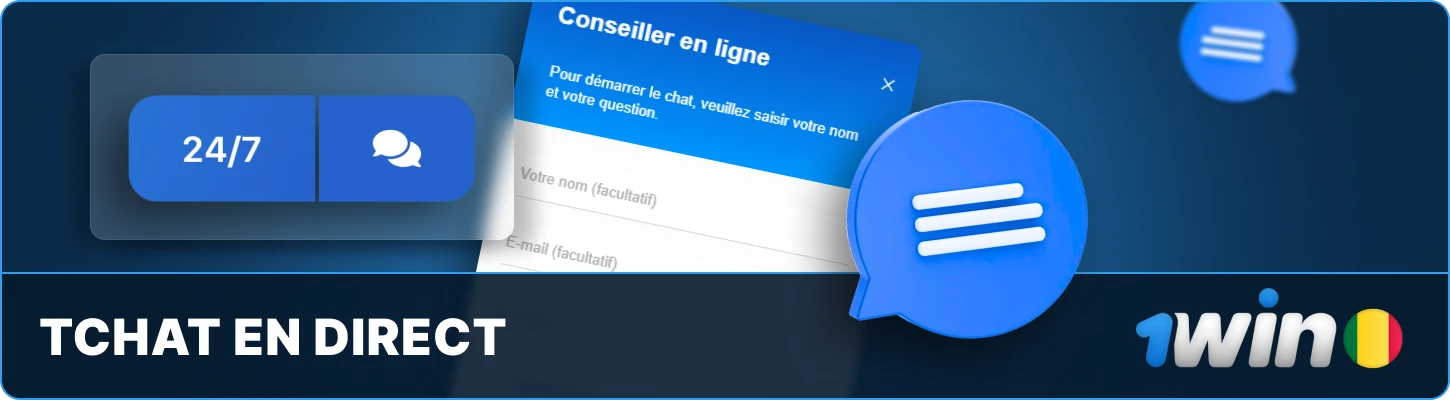 1win Mali Live chat
